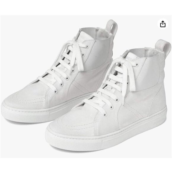 Thakoon Blue Custom Hand-Dyed High-Top Sneakers Tennis Shoes SZ 37 New In Box - Picture 8 of 12